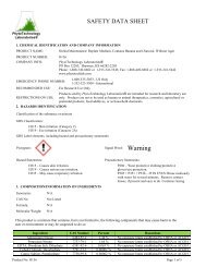 MSDS-O156 - PhytoTechnology Laboratories