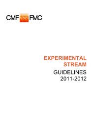 Experimental Stream Guidelines 2011-12 - Canada Media Fund