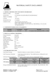 MSDS-A123 - PhytoTechnology Laboratories