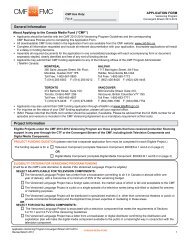 The 2013-2014 Application Form - Canada Media Fund