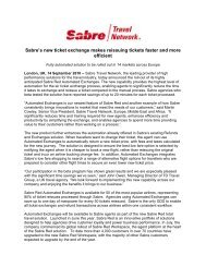 Sabre's new ticket exchange makes reissuing tickets faster and ...