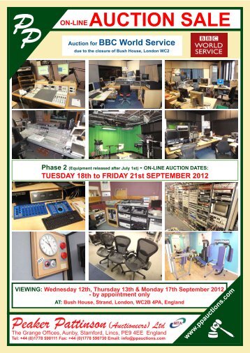 on-line auction - Peaker Pattinson (Auctioneers) Ltd