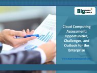 Cloud Computing Assessment Market Opportunities for the Enterprise