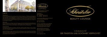 Schnitzler - Beauty Lounge -Breidenbacher Hof - Düsseldorf