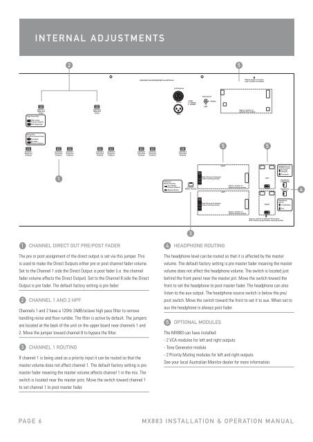 MX883 Manual - Australian Monitor