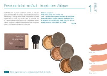 Fond de teint minÃ©ral - Inspiration Afrique