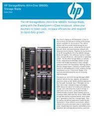 HP StorageWorks All-in-One SB600c Storage Blade - Bestofmedia ...