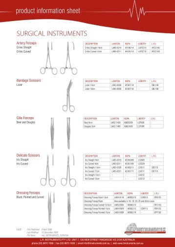 view - LR INSTRUMENTS PTY LTD