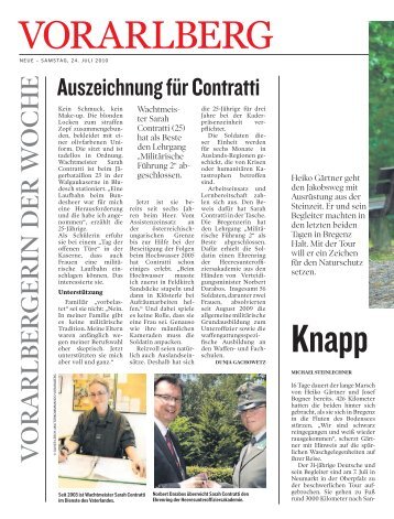 Neue Vorarlberger Tageszeitung, 24. Juli 2010 - Heiko Gärtner