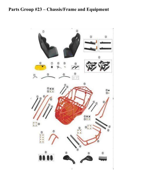 Kandi 150GK Parts List - Family Go Karts