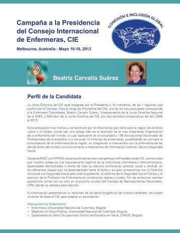 Mg. Beatriz Carballo SuÃ¡rez - Instituciones