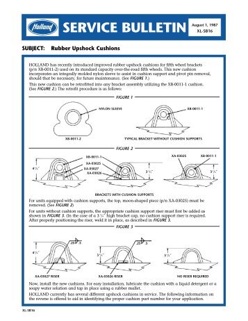 Rubber upshock cushions - Idealease