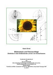 BlÃ¼tenstaub und Fibonacci-Folge - Entdeckendes Lernen eV