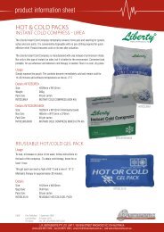 product information sheet HOT & COlD PaCks - LR INSTRUMENTS ...