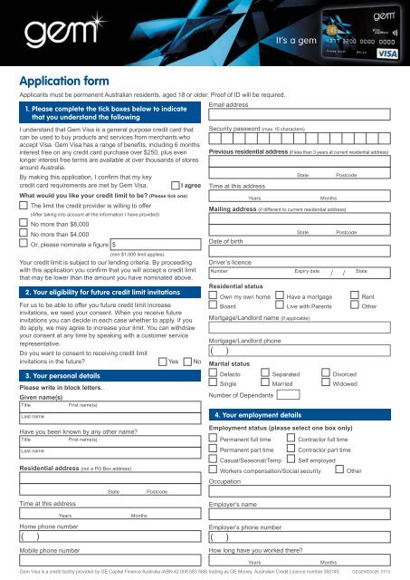 Application Form Merchant Login Page Ge Money