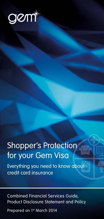 Shopper's Protection for your Gem Visa - GE Money