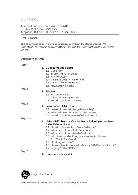 WA Fact Pack [PDF] - GE Money