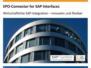 B&IT-Handout: EPO-Connector for SAP Interfaces