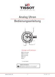 Analog Uhren Bedienungsanleitung - Goldschmiede Urban