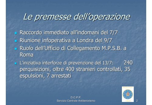 servizio centrale antiterrorismo - 4Law