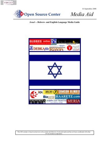 Israel -- Hebrew- and English-Language Media Guide