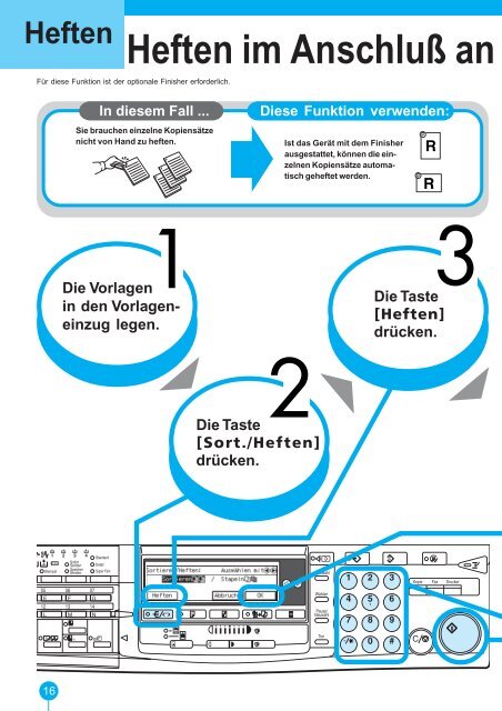 Aficio 220/270 Bedienungsanleitung Kurzanleitung Kopierer