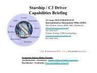 Starship/C3 Driver Capabilities Briefing - Air Force Agency for ...