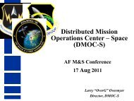 DMOC-S - Air Force Agency for Modeling and Simulation