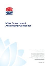 NSW Government Advertising Guidelines - NSW Strategic ...