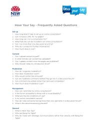 Have Your Say - Frequently Asked Questions - NSW Strategic ...