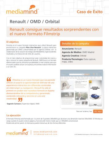 Renault / OMD / Orbital - MediaMind