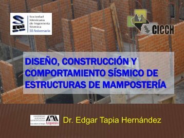 Edgar Tapia HernÃ¡ndez - Sociedad Mexicana de IngenierÃ­a SÃ­smica