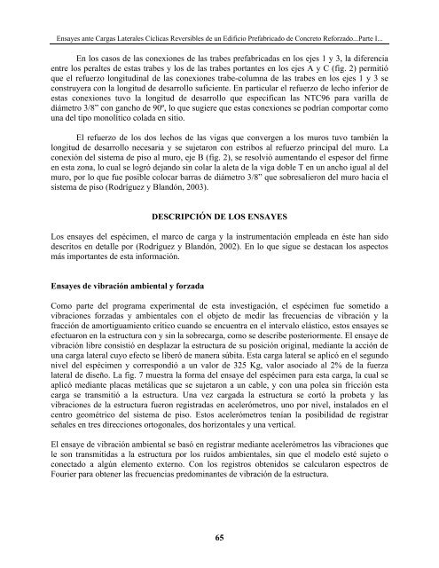 ensayes ante cargas laterales cÃ­clicas reversibles de un edificio ...