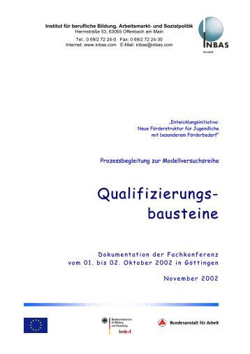 Qualifizierungsbausteine! - Bvj.nibis.de