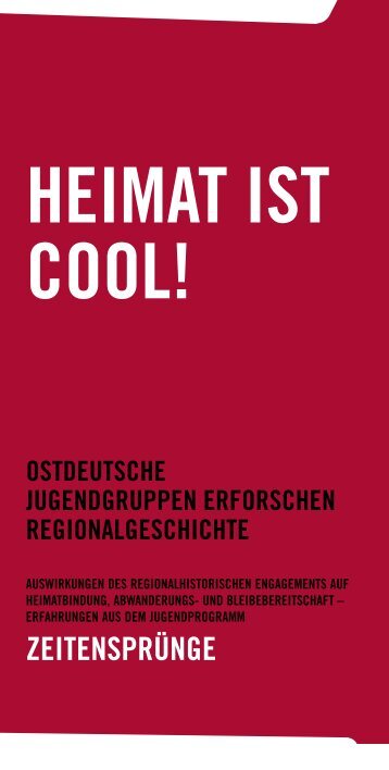 HEIMAT IST COOL - Stiftung Demokratische Jugend