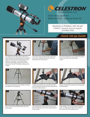 SkyScout Scope 90 Quick Setup Guide - Celestron