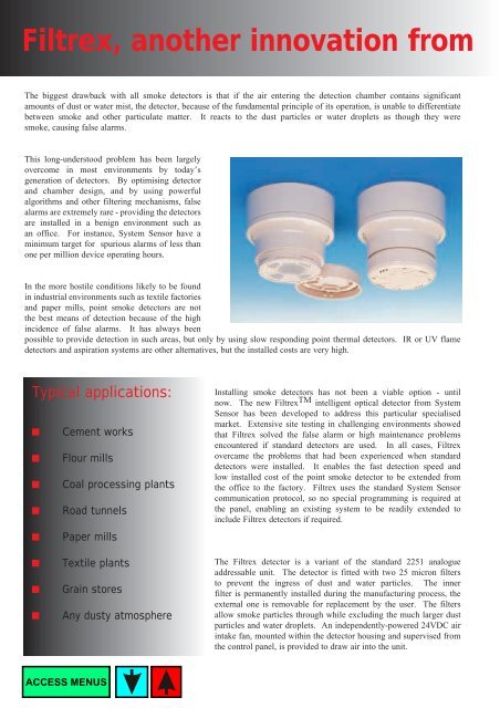 The only point smoke detector specially designed for ... - Cerber.pro