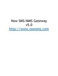 Now SMS/MMS Gateway v5.0 http://www.nowsms.com