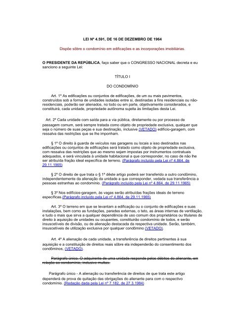 Lei do condomínio: Utilização das edificações - AdmCASA