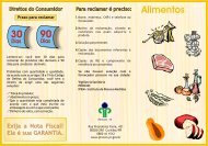 Folder Alimentos 2 - Procon