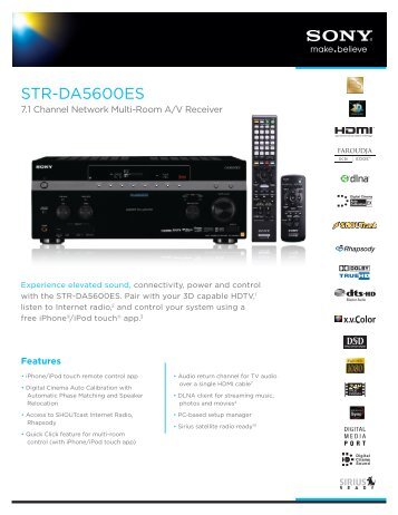 STR-5600ES - Dealer Source - Sony