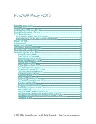 NowWAP Proxy - NowSMS