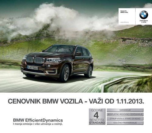 Preuzmite Aktuelni cenovnik za sve BMW modele iz ponude. - BMW-a