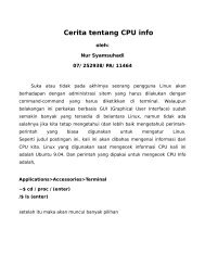 Cerita tentang CPU info - Kontak UGM