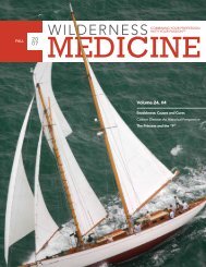 Volume 24, #4 - Wilderness Medical Society