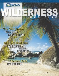 Maritime MEDICINE - Wilderness Medical Society