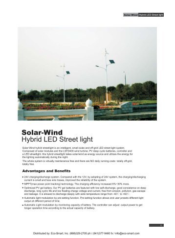 Solar-Wind Hybrid LED Street ... - ECO-$MART Home