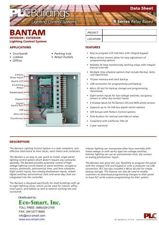 BANTAM - ECO-$MART Home