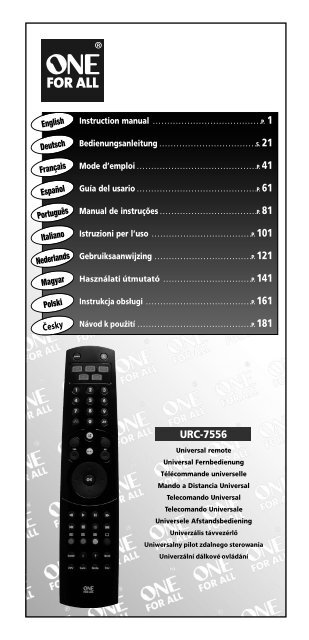 Mando Distancia One for All URC 1313 para TV Philips