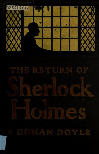 The Return Of Sherlock Holmes The Return Of Sherlock Holmes